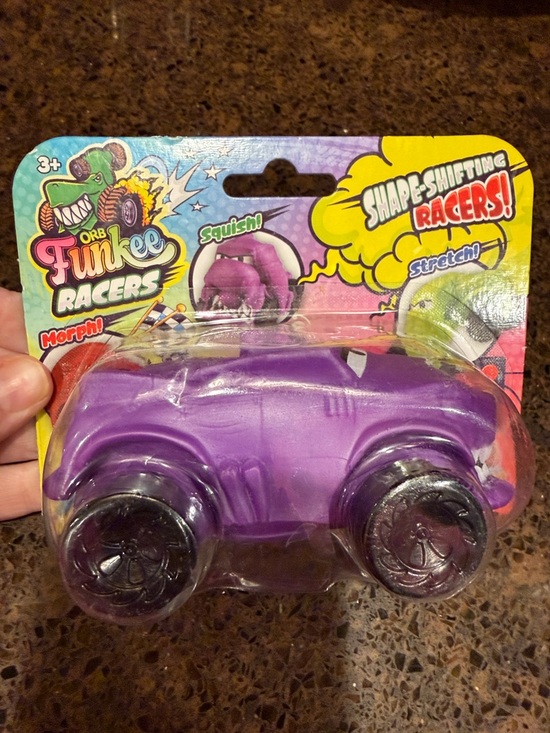 Orb Other - Funkee Racers Shape-Shifting Stretch Car - Purple- squishy hot toy!